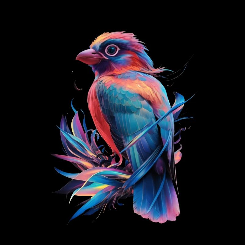 Radiant Parrot - Tropical Elegance