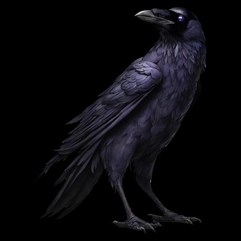 Corbeau debout