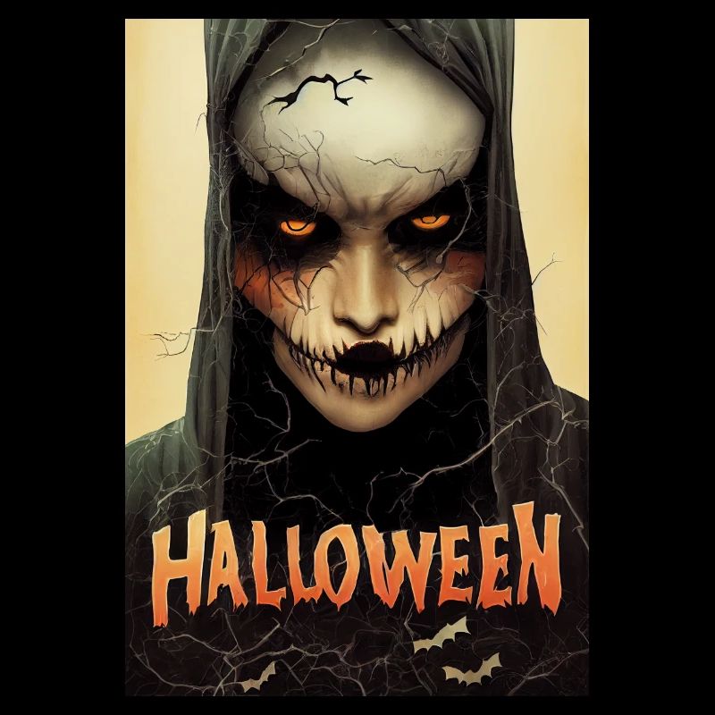 Crâne effrayant d’Halloween