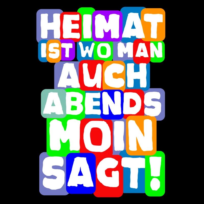 Heimat Moin cooler Spruch Anker Geschenkidee