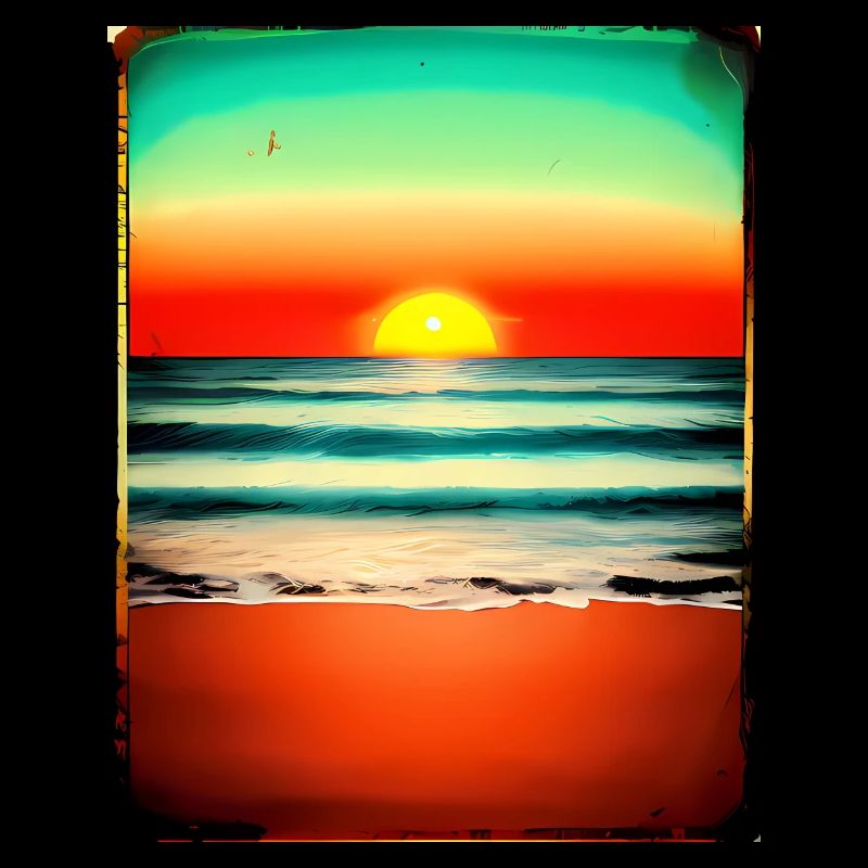 coucher de soleil coucher de soleil coucher de soleil vintage coloré