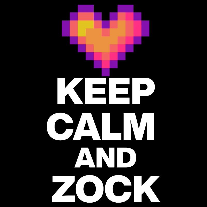 KEEP CALM AND GAMBLE! 8 BIT LOVE RETRO GIFT w