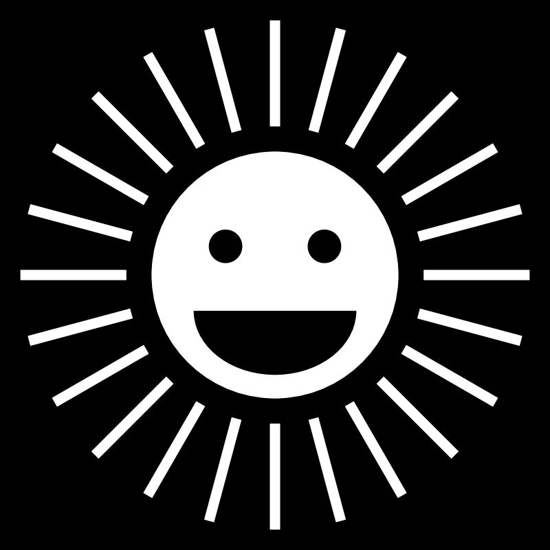 Soleil heureux | Conception de visage de soleil heureux