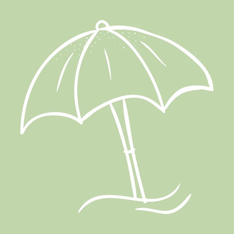 Idée cadeau icône plage été parasol