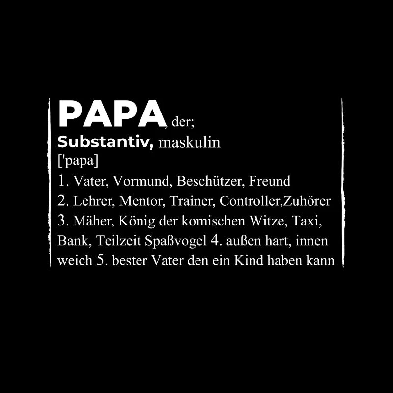 Papa Eltern Vatertag Geschenk · Substantiv