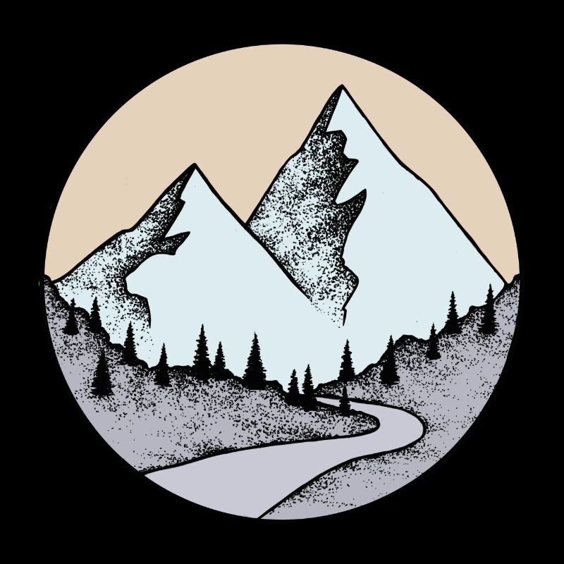 drawing mountain landscape