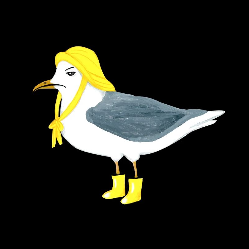 Unzufriedene Möwe