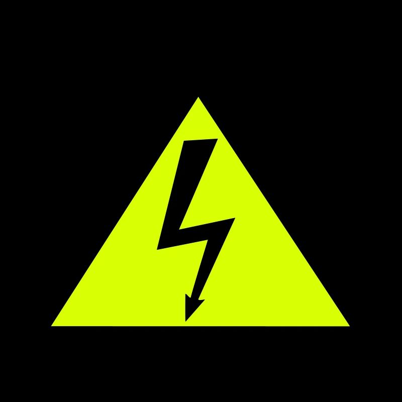 Schild Strom Blitz Hochspannung