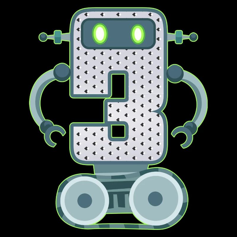 3ème anniversaire d’un petit robot de 3 ans de technologie