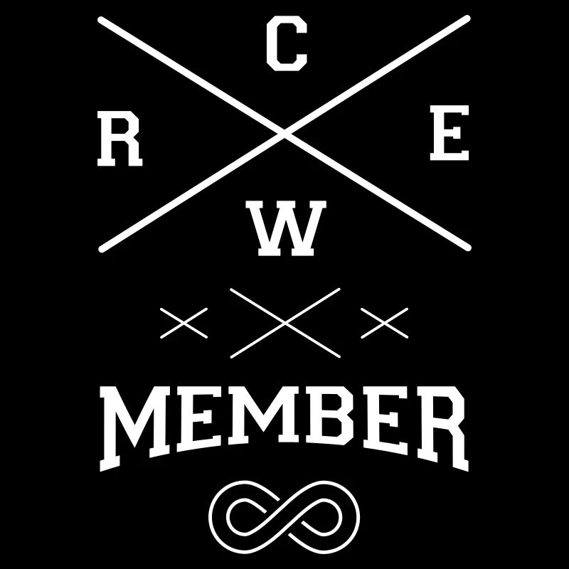 Crew Member Forever Cross Infinity Symbol Team