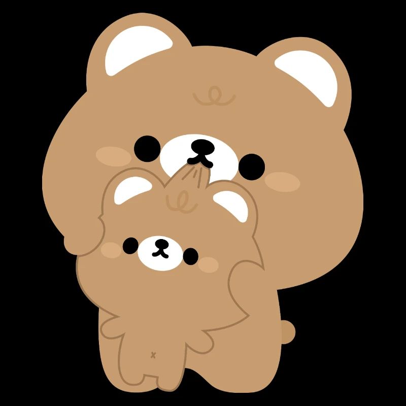 Couple d’ours mignons