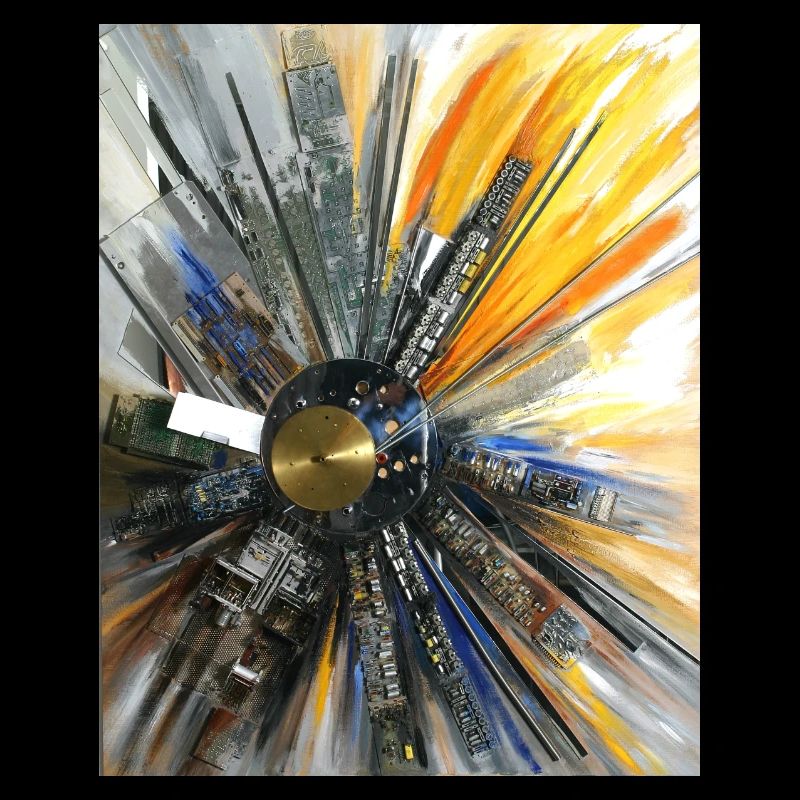 Computer Sun - Sculpture by Ilona Jentsch