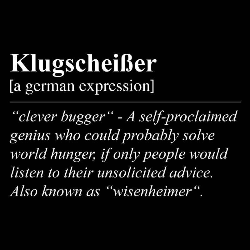 Clever Funny German Idiom