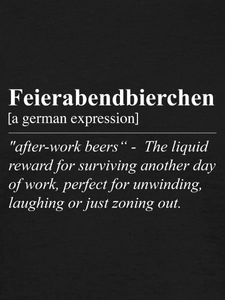 Feierabendbierchen Funny German idiom
