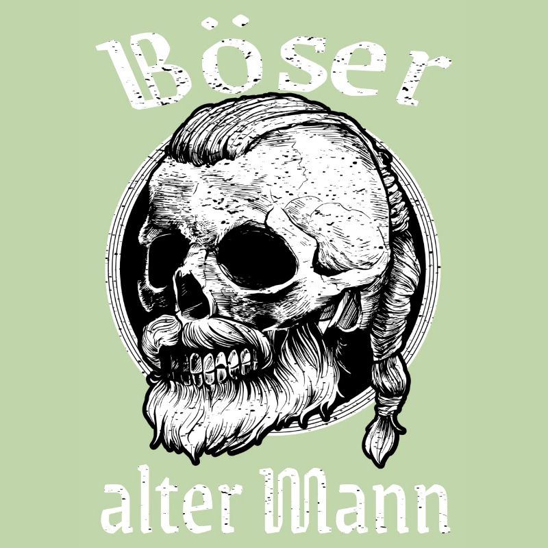 Böser Alter Mann Wikinger Schädel Geschenkidee