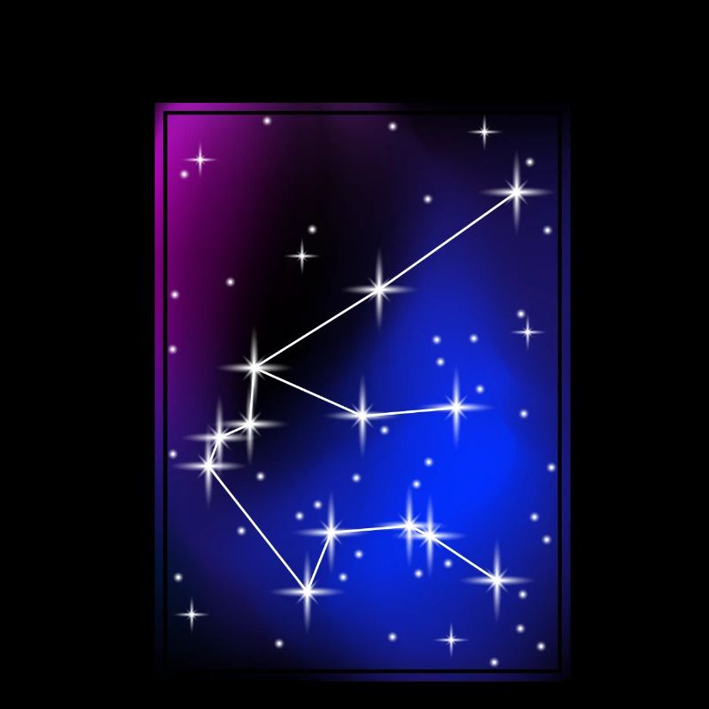 Alignement de la constellation du zodiaque - Verseau