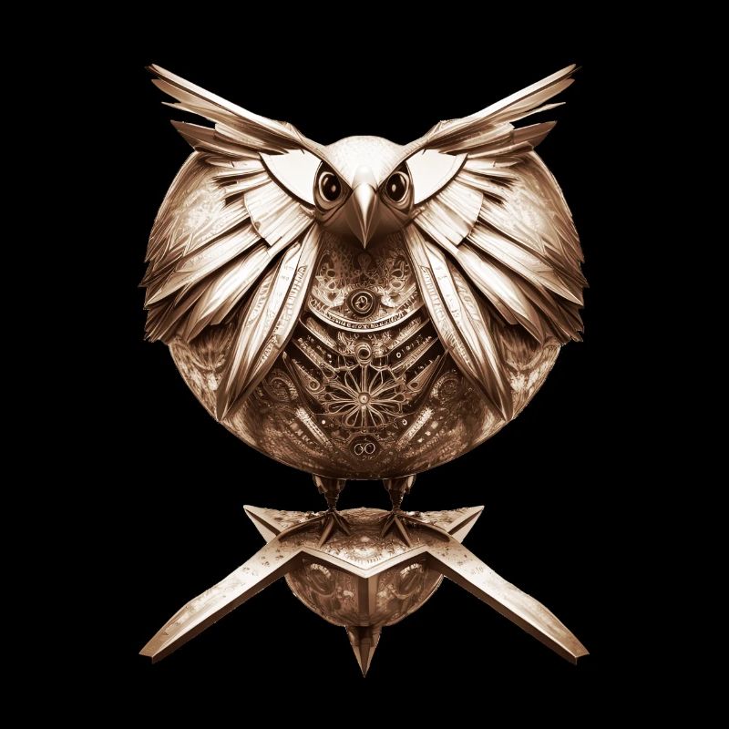Steampunk Clockwork Bronze Bird
