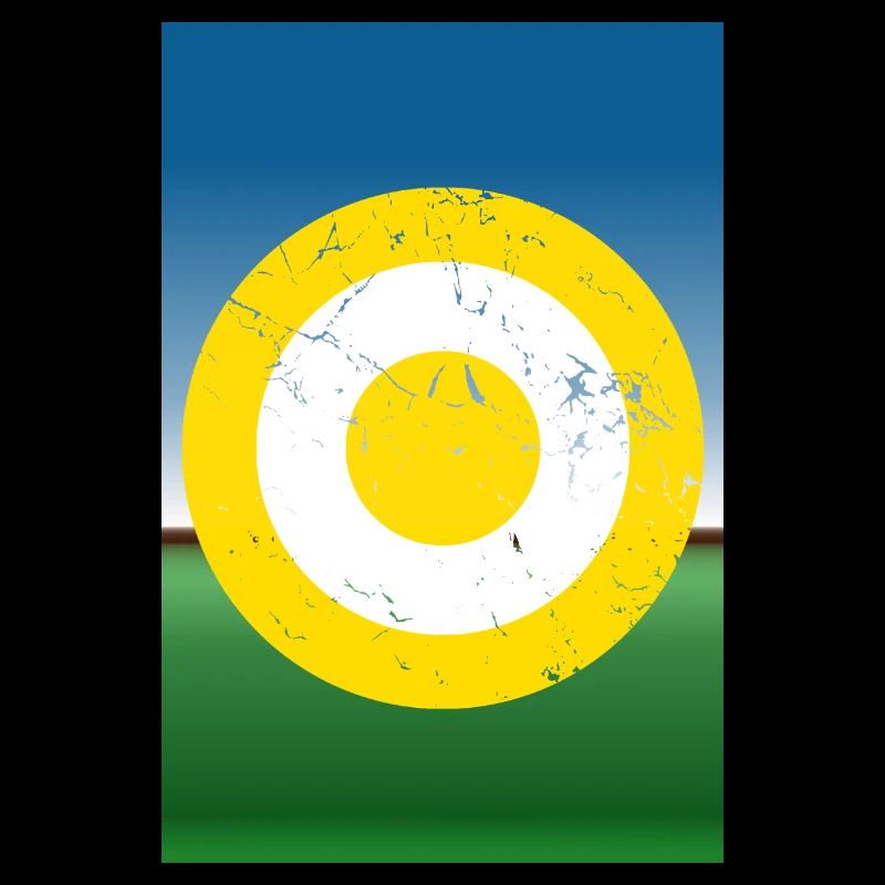 Saffron & White Roundel with background