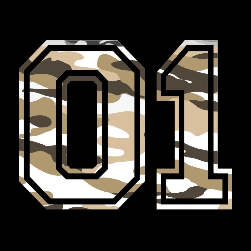 01 Camouflage brun-blanc