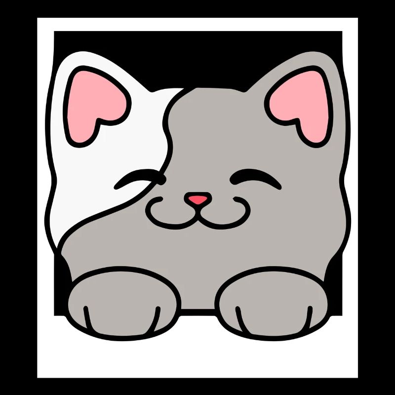 Un chat joyeux