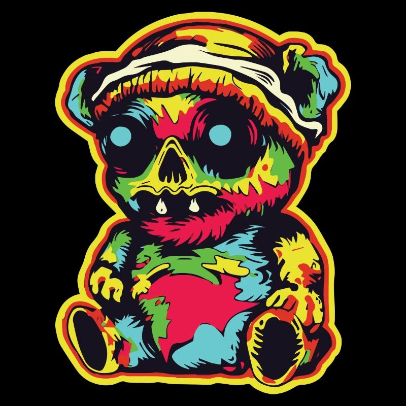 Horror Scary Bear Halloween Slenderbear