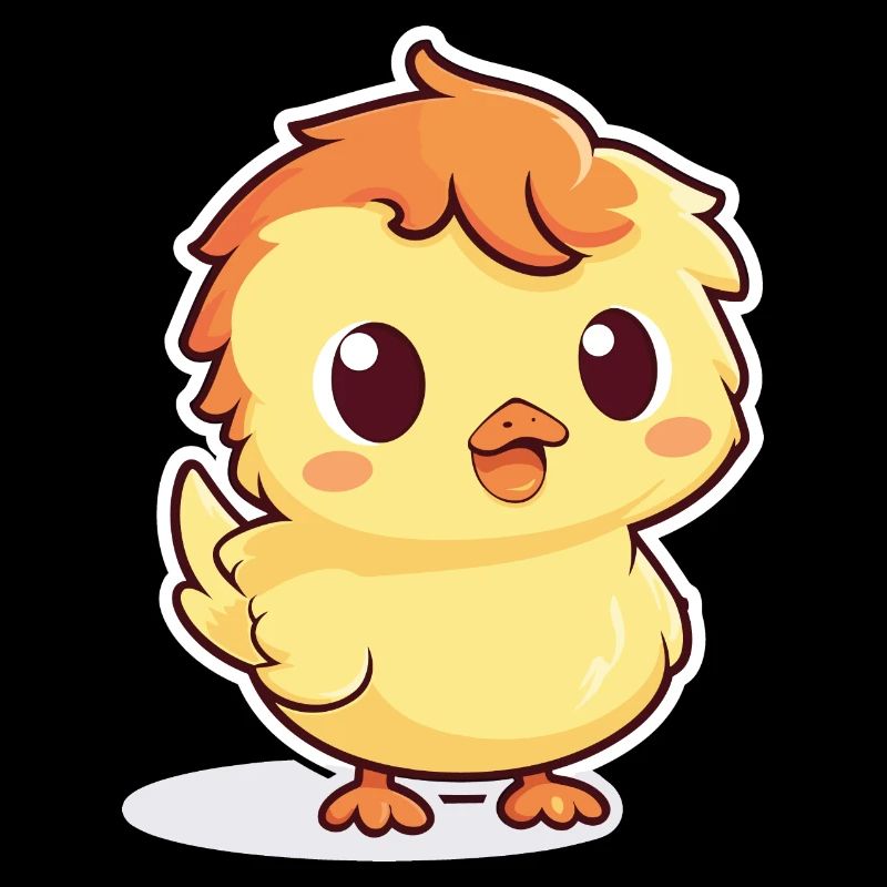 Mignon poussin de Pâques