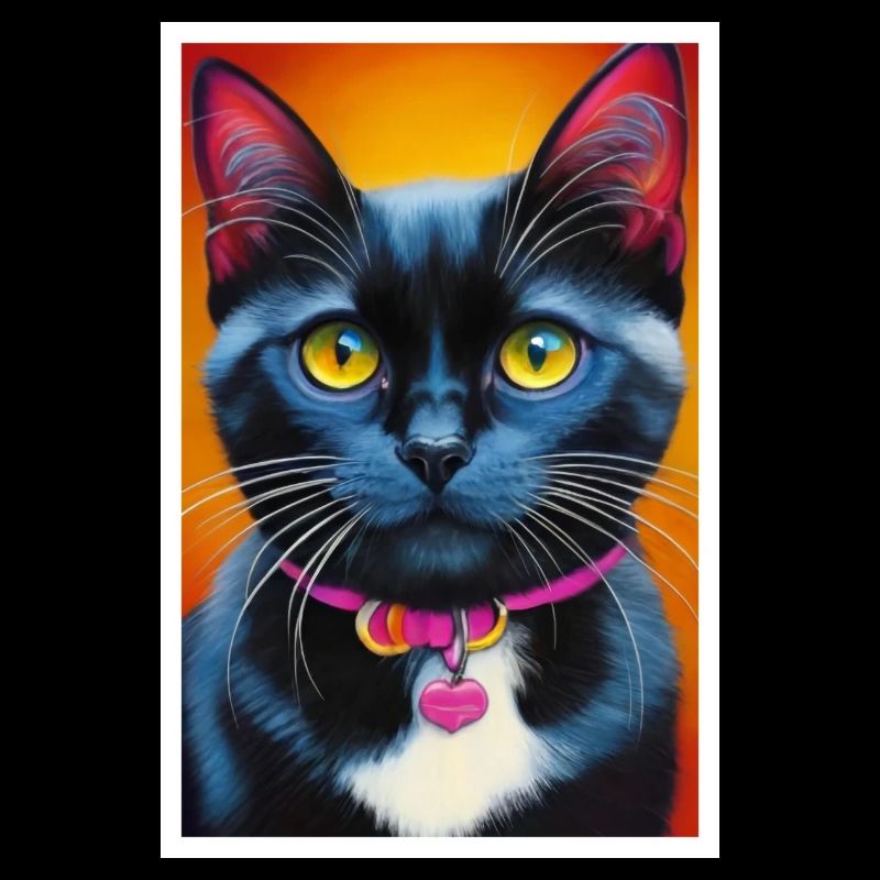 Chat mignon Pop Art Art moderne