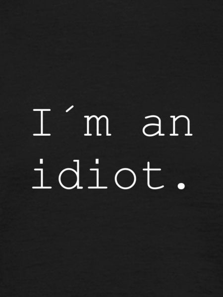 I'm an idiot.