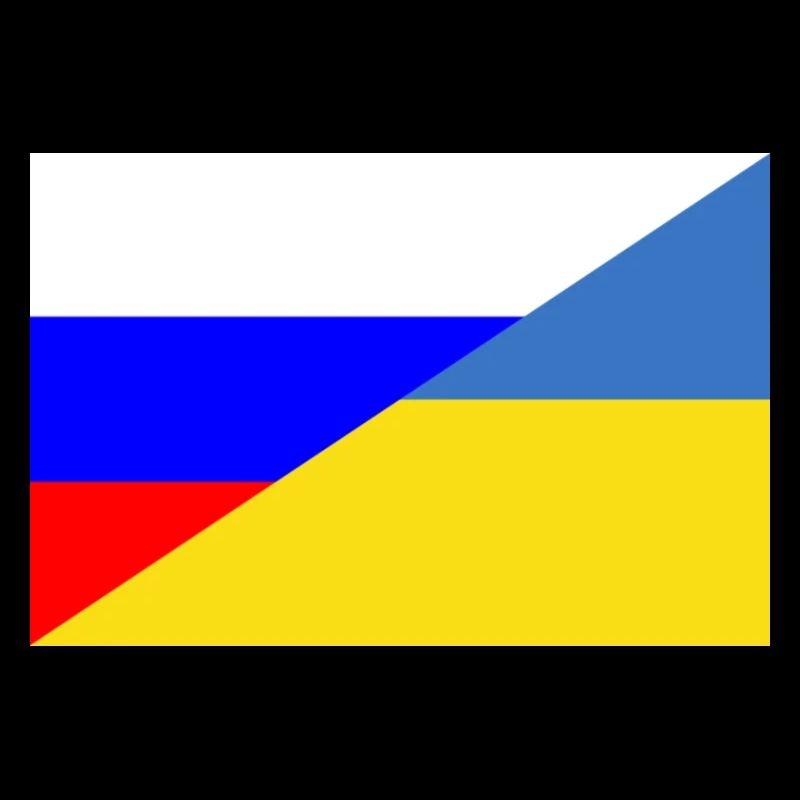 Russie Ukraine - Drapeau