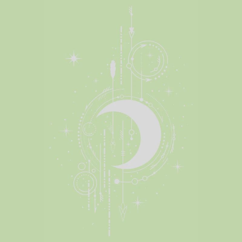 Tattoo Moon Boho