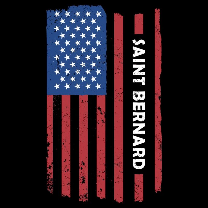 Saint Bernard Us Flag