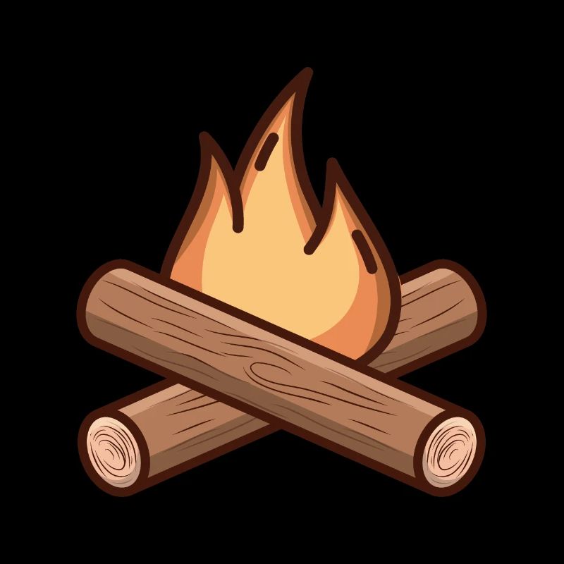 Dessin de feu de camp