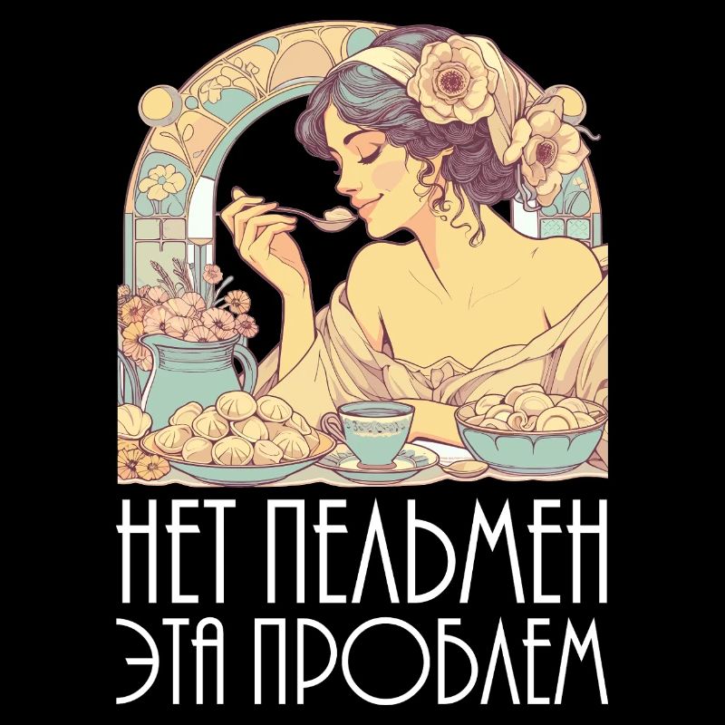 Keine Pelmeni das ist ein Problem Art Nouveau