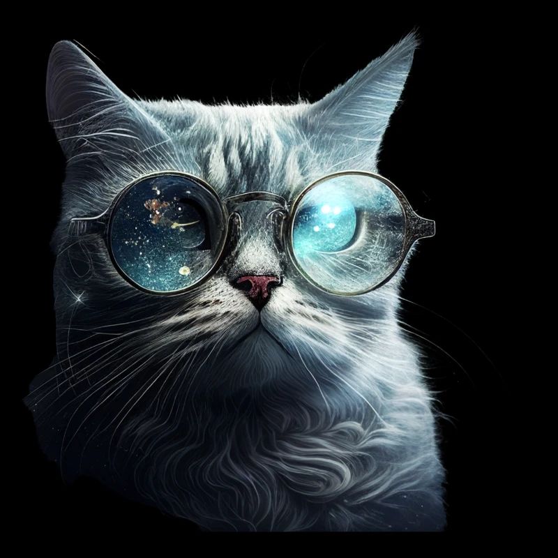 Brillen Katze