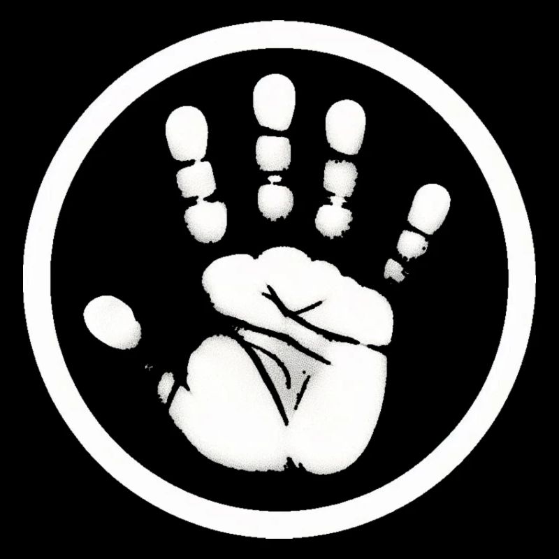 Handabdruck Hand