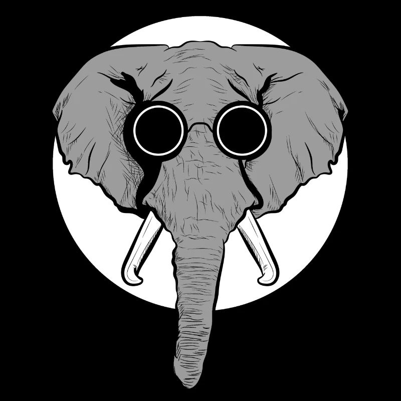 Cooler Elefant - Lustiges Design