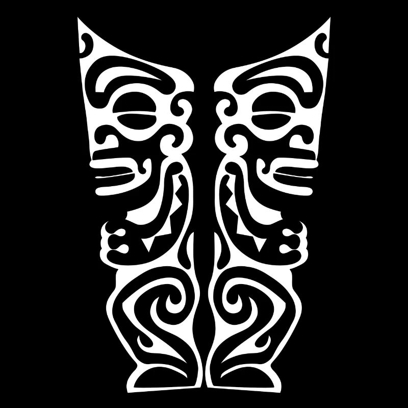 logo poitrine maori 111 blanc