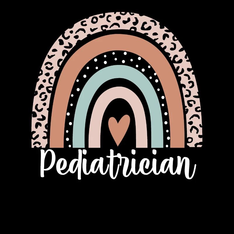 Kinderarzt Regenbogenleopard Lustiger Kinderarzt