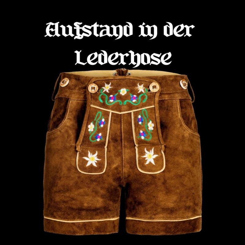 Rel in de leren broek (wit)