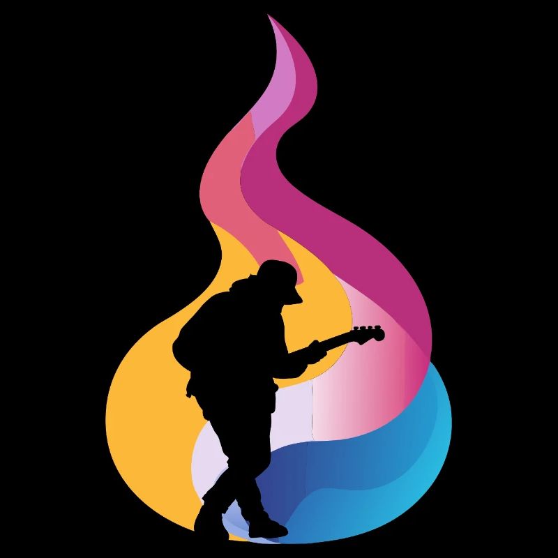 Gitarrist Shouter Elektrogitarre