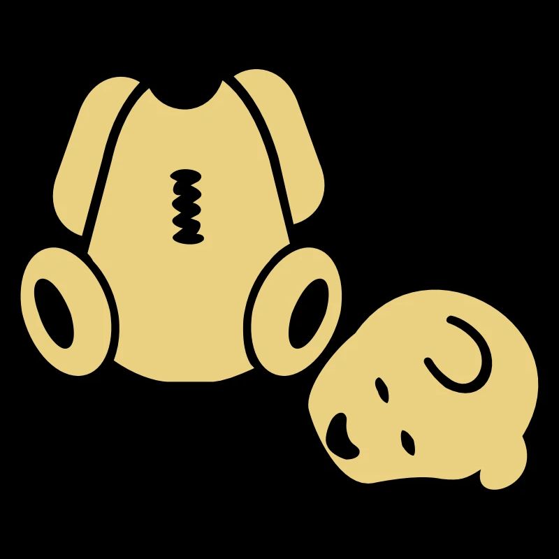 Geköpfter Teddnär / Headless Teddy Bear (2c)