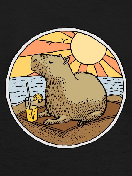 Capybara on the beach