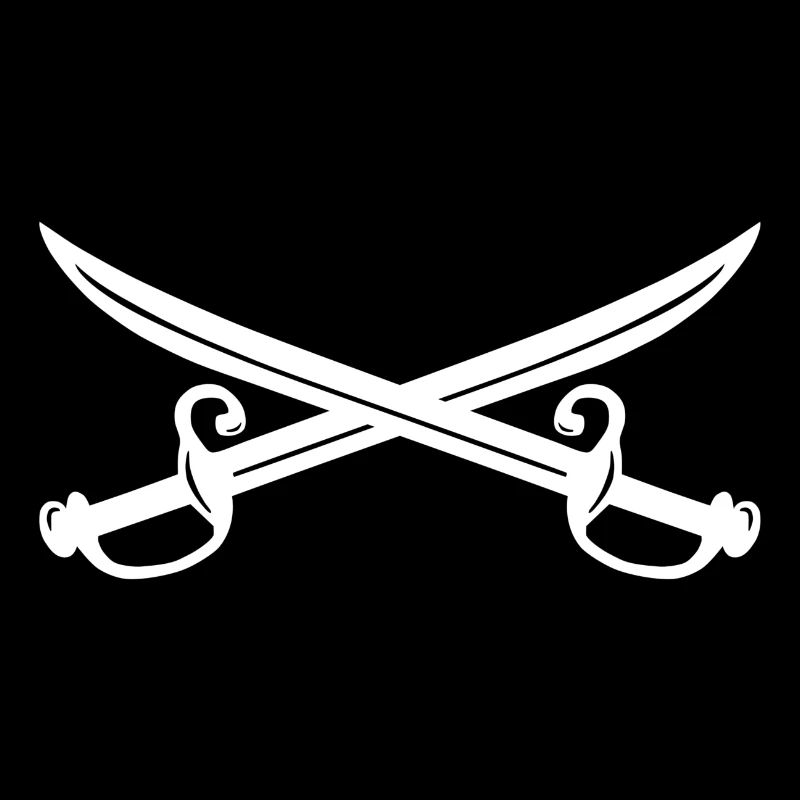 Épées croisées, pirates, pirates
