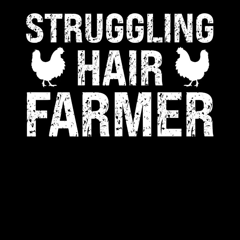 Agriculteur de cheveux en difficulté