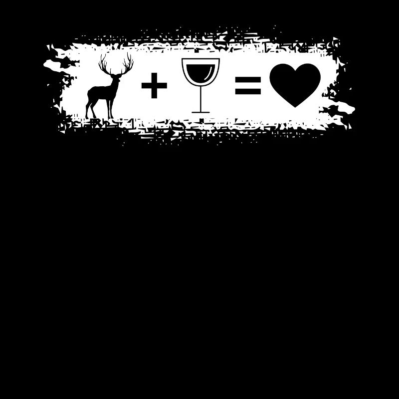 Grunge Rectangle - Coeur - Vin - Cerf -