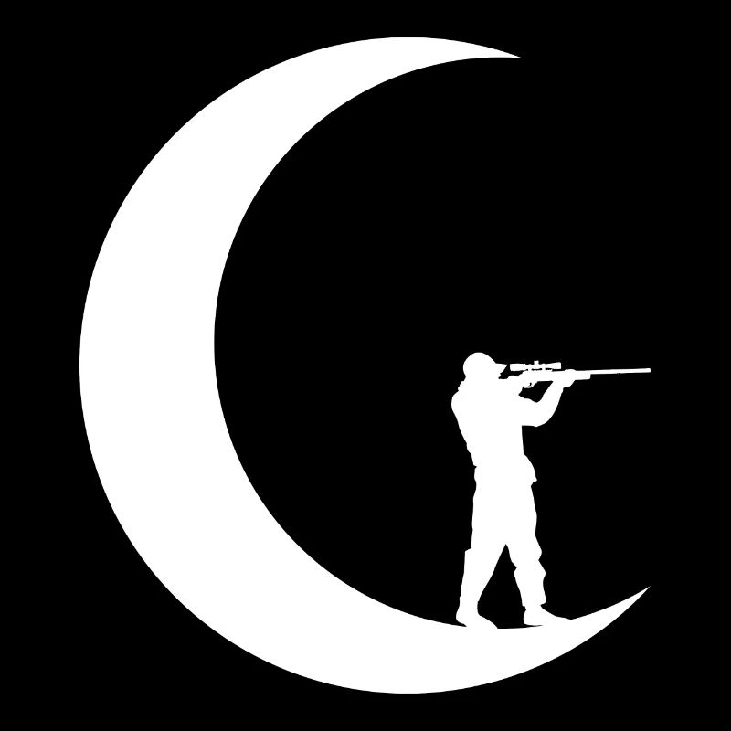Crescent Moon - Guy on the Hunt -