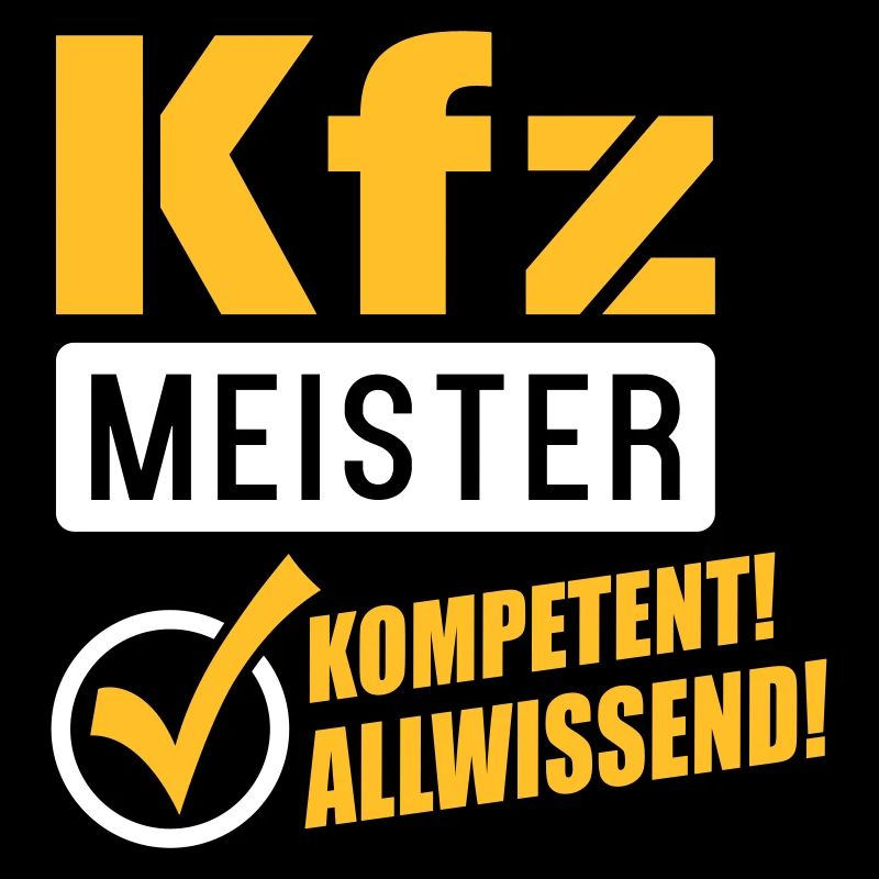 Kfz Meister Kompetenz (Schriftzug)