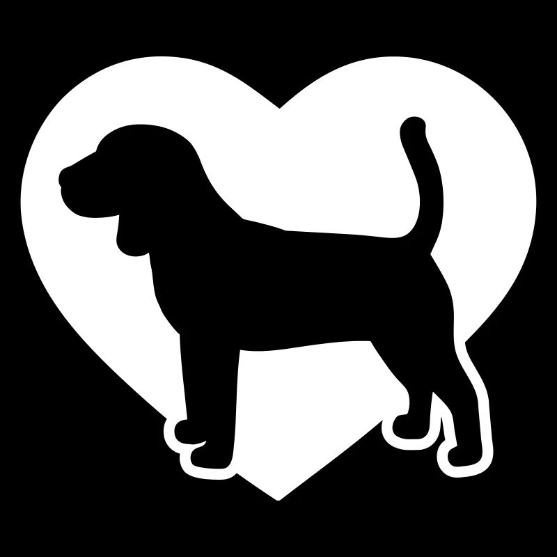 Icône de coeur Beagle