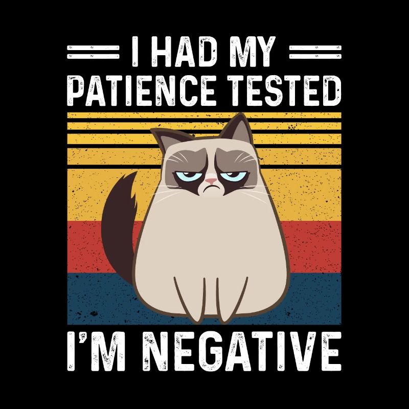 I Had My Patience Tested I m Negative Cat