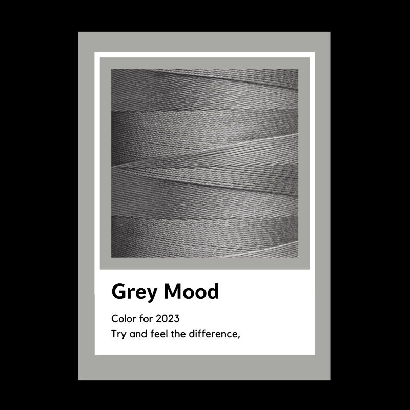 Farbe Grau Faden Geschenkidee Kunst